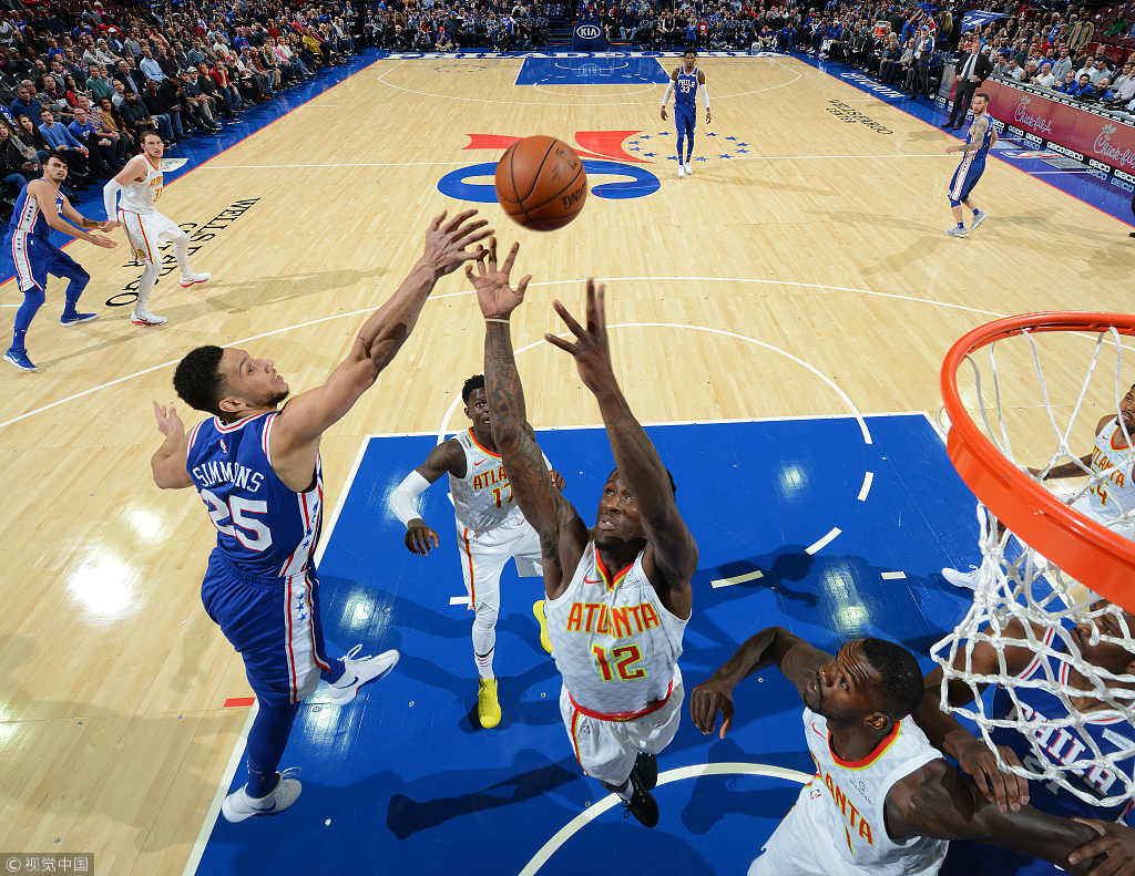 关于76人大胜老鹰，豪取三连胜的信息